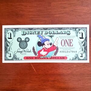 1997 Disney Dollar, Sorcerer Mickey Mouse for WDW's 25th Anniversary